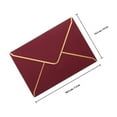 thumbnail image 2 of IFANLANDOR 10Pcs Dark Red Invitation Envelope for Bridal Shower Wedding Party Paper, 2 of 5
