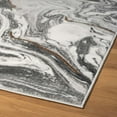 thumbnail image 4 of Luxe Weavers Marble Abstract Gray 4x5 Area Rug Indoor Area Rug for Living Rooms, 4 of 11