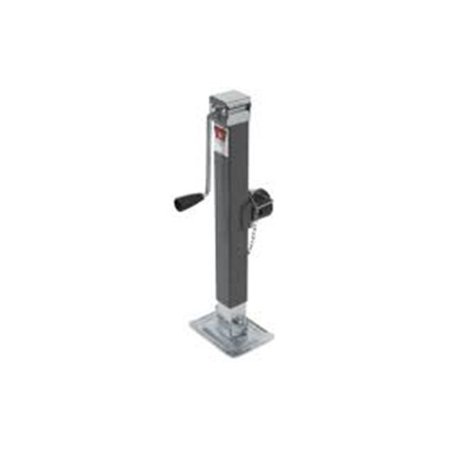 Conversion Mount Jack - Bulldog 190758 Square Jack; SWL 190 DL-BTSMQ w/P/C; 8000 lbs. Support Cap.; 15 in. Travel; Drop Leg; w/Male Mount;