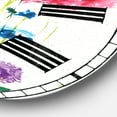 thumbnail image 3 of Designart 'Indigo, Green And Yellow Watercolor Modern Wall Clock, 3 of 4