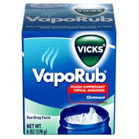 Vicks Vaporub Cough Suppressant Topical Analgesic Ointment - 6 (Best Way To Use Vicks Vaporub)