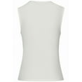 thumbnail image 5 of LASCANA Women's Square Neck Sleeveless Top Textured Stitching, 5 of 6