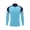 Light Blue, variant on Kids Full Zip Soccer Training Long Sleeve Jacket, Color Block Stand Collar Athletic Warm Up Track Coat Quick Dry Base Layer Top for Soccer Game for Boys Girls Football Match Sports Wear Blue 3-4Years