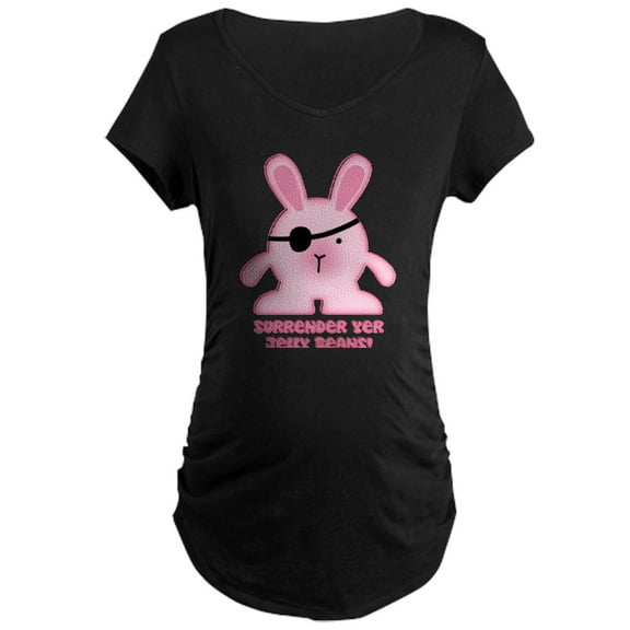 CafePress - Pirate Bunny Maternity Dark T Shirt - Maternity Dark T-Shirt