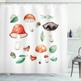 thumbnail image 1 of Ambesonne Autumn Shower Curtain, Fall Season Mushroom, 69"Wx75"L, Multicolor, 1 of 3