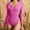 Hot Pink, variant on Womens Autumn Bodysuit Stretchy Thong Bottom Ribbed Knit Body Suits Casual One Piece Slimming Long Sleeve Romper, Black, XL