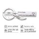 thumbnail image 4 of Sonducket Key Chains English Letters Stainless Steel Father Crafts Hanging Art Key-ring Decorations Pendants Structure Supplies Upgrade Type3 NO3, 4 of 6