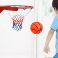 thumbnail image 4 of Juego de aro y red de baloncesto, aro de baloncesto de 17,72 pulgadas para adultos, juegos al aire libre para la comunidad, cancha de juego, patio, 4 of 9