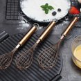 thumbnail image 4 of ReaNea Rose Gold Whisk Set Pack of 3 Stainless Steel 8" 10" 12" Whisks for Cooking, Beater, Kitchen Wire Wisk, 4 of 7