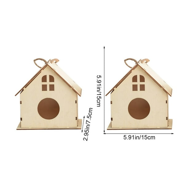 鳥かごDIY ZZkhGO DIY Birdhouse Wooden Crafts Kit, Outdoor Tree Bird Cage Toy