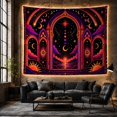 thumbnail image 6 of Celestial Sun and Moon Arch Tapestries in Cosmic Twilight, Mystical Boho Decor for Meditation Enthusiasts, Celestial Wall Art, Housewarming Gift, Tapestry Wall Hanging for Living Room and Bedroom, 6 of 7