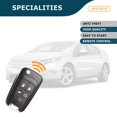 thumbnail image 4 of AKS KEYS Replacement for Chevrolet Key Fob 5 Buttons That Use FCC P4O9MK74946931 / OHT05918179 and Part Number 22755321, 4 of 6