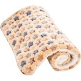 thumbnail image 1 of Tal Mantas para perros, almohadas suaves para cachorros y gatos, alfombrilla lavable, pequeñas, medianas y grandes (m, marrón), 1 of 2