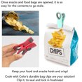 thumbnail image 3 of 6 clips para bolsas con imán, almacenamiento de alimentos con agarre hermético para bolsas de pan, bolsas de aperitivos y bolsas de alimentos, 3 of 5