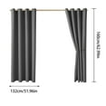 thumbnail image 3 of Ctnporpo Outdoor Curtain Top Sunlight Blocking Window Drapes Curtains for Home Bedroom Living Room Patio Porch Pergola Cabana Gazebo Blackout Curtain Sheer Curtain, 3 of 7