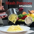thumbnail image 3 of PriorityChef Large 15oz Potato Ricer with 3 Discs, Heavy Duty Stainless Steel Ricer, Red, 3 of 10