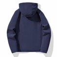 thumbnail image 4 of Ceisia Men 3 In 1 Removable Inner Liner Hooded Waterproof Windproof Outdoor Hiking Jacket Navy XXXL Gift, 4 of 8