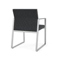 thumbnail image 5 of Fauteuil d'Invité pour Réception et Salle d'Attente en Soins de Santé Gansett / Acier Argenté / Gris Foncé, 5 of 5