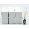 thumbnail image 4 of Paquete de 25 bombillas LED de repuesto para lámparas de vela eléctricas, casquillo E12, 0,7 W, 120 V, 4 of 7