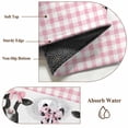 thumbnail image 5 of Farm Pink Cow Large Area Rugs 6x9 ft Country Watercolor Bow Knot Cute Cow Pink Plaid Washable Rug Non Slip Indoor Carpet Absorbent Floor Mat for Living Room Bedroom Dining Room, 5 of 9
