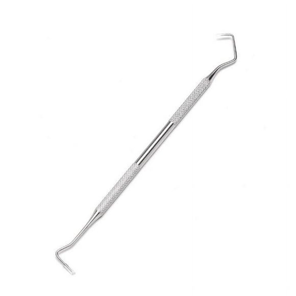 Double Ended Stainless Steel Dental Pick & Probe Set, Professional Teeth Cleaning Tools for Oral Hygiene & Tartar Removal, 2 Count