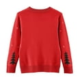 thumbnail image 4 of Jkety Boys Christmas Sweater Boys' and Toddler Long Sleeve Crew Neck Pullover Sweater Red,4-5Y, 4 of 5