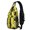 Ninja Cat Yellow Pattern, variant on Ninja Cat Yellow Pattern Sling Backpack, Cycling Sling Bag with Earphone Port, Breathable Padded Back Gift Ideas for Holiday Birthday Gifts
