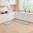 thumbnail image 4 of Bath mats for Bathroom Non Slip, Fluffy Absorbent Microfiber Bath mat Washable, Aesthetic Bathroom Rugs, Large Sage Green Bath mat, Sage Green, 36" x 24", 4 of 8