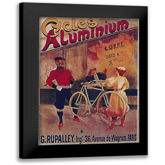 Vintage Apple Collection 11x14 Black Modern Framed Museum Art Print Titled - Bike 32