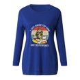 thumbnail image 3 of Femmes Manches Longues Imprimé Casual O Col Chemise Poches Graphiques Tops Chemisier, 3 of 7