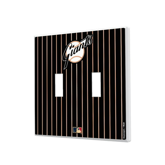 San Francisco Giants 1958-1967 Cooperstown Pinstripe Double Toggle Light Switch Plate