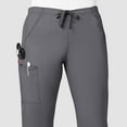 thumbnail image 4 of Wink WonderFLEX Grace - Women's Flare Leg Cargo Scrub Pant, Pewter, XS, 4 of 7