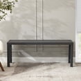 thumbnail image 6 of Outdoor Metal Garden Bench, Patio Backless Bench, Weatherproof Park Benches for Gardens, Patios​, Gray, 6 of 6