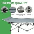 GIVIMO Comfortable Folding Camping Cot, 75x28inch Bed with Mattress