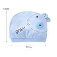 thumbnail image 6 of 2 Pcs Infant Hat, Breathable Cotton Cartoon Newborn Beanie Accessories, 6 of 8