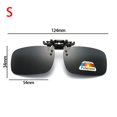 thumbnail image 1 of Polarized Clip Sunglasses Myopia Glasses Clip Driver Goggles Fishing Night Vision Myopia Clip-on Sun Shading Eyeglasses, 1 of 5