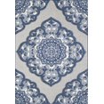 thumbnail image 2 of L'Baiet Gabriella 3D Blue Oriental Hi-Low Transitional 4' x 6' Fabric Area Rug, 2 of 4