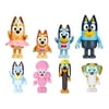 Bluey School Pack Bluey/Chloe/Rusty/Calypso Action Figure, 4 Pack