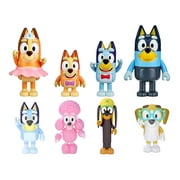 Bluey School Pack Bluey/Chloe/Rusty/Calypso Action Figure, 4 Pack