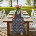 thumbnail image 4 of Table Runners 72 Inches Long Dress Scarves, Boho Purple Flower Farmhouse Kitchen/Dining Table Runner, Coffee Tablerunners, Abstract Bohemia Pesley Floral 16x72 Inch, 4 of 9