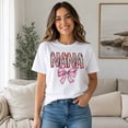 thumbnail image 2 of NANA Floral Bow T-Shirt for Women, Crew Neck Cotton Grandma Graphic Tee, Unisex Classic Fit, 2 of 9