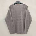 thumbnail image 3 of Rigardu cardigan for women Women Solid V-Neck Single-breasted Buttons Hollow Out Cardigan Sweater Grey + 10, 3 of 5