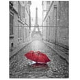 thumbnail image 3 of Design Art Eiffel View from Paris Street Cityscape Photo Canvas Art Print, 3 of 3