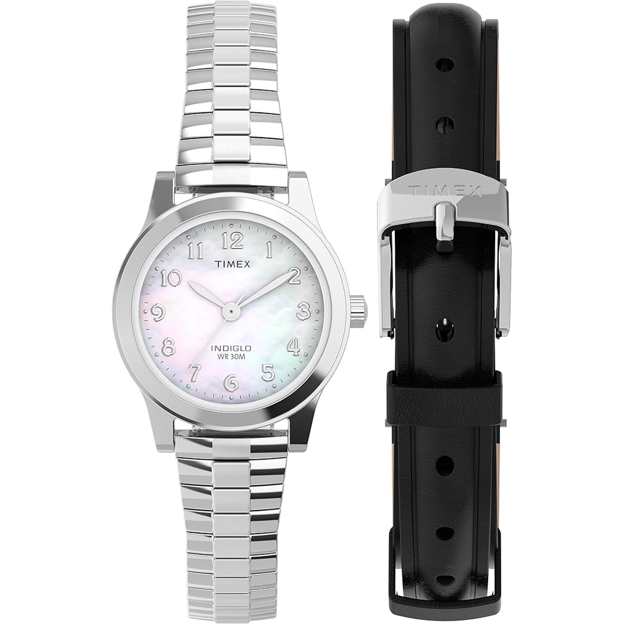 Timex TWG063500 Essex Ave Women's Expansion & Leather Strap Watch