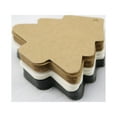 thumbnail image 5 of WHAMVOX  50 Pcs Christmas Tags White Blank Labels Tree Decoration Brown, 5 of 8