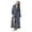A-Grey199, variant on XIAONU Womens Bathrobe Long Plush Waffle-Texture Robe With Belt Warm Cozy Loungewear