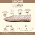 thumbnail image 4 of Bailarinas CUSHIONAIRE Siesta Modern Lattice Mocha, 4 of 9