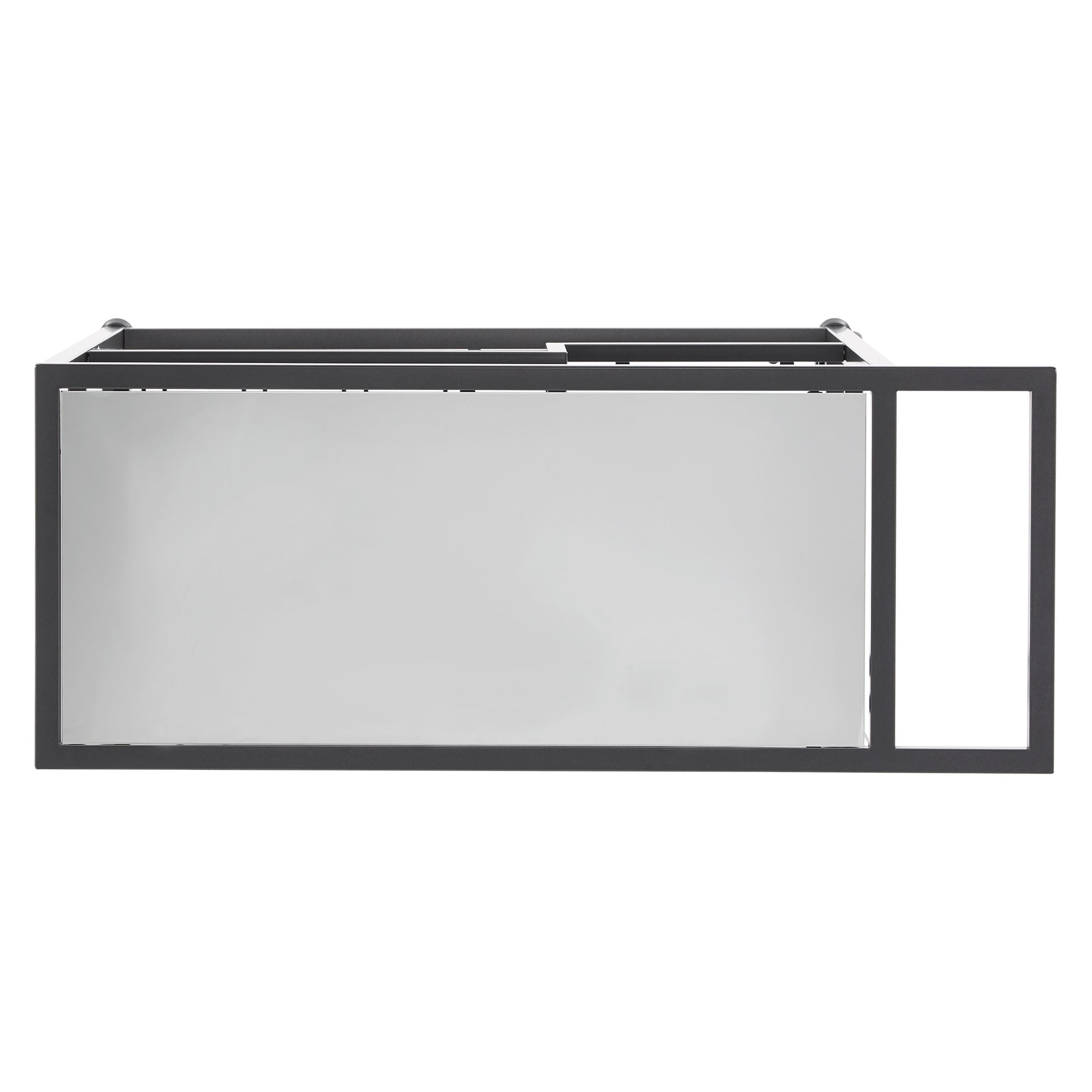 Free Shipping! Chelsea Lane Mirror Glass Top Metal Bar Cart