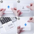 thumbnail image 4 of Porta Credencial RetráCtil, Porta Credencial de IdentificacióN Deslizante de PláStico con Clips para Carrete de Credencial RetráCtil, Paquete de 3 Horizontales Blancos, 4 of 6