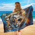 thumbnail image 4 of Bulopur Cool Wolf Athletic Running Towel for Women Easy to Install Car Seat Towel Covers with Storage Bag Waterproof Sweat Carseat Protector for SUV Vehicle Sedan Truck, 4 of 7